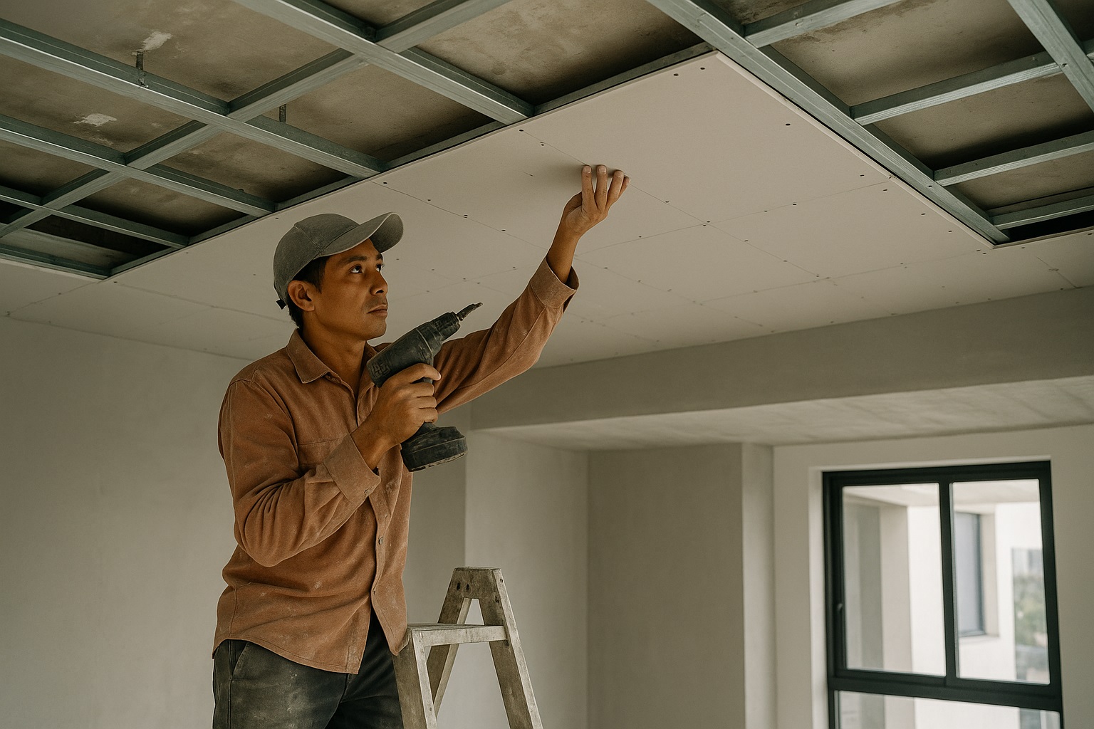 Thi công thạch cao